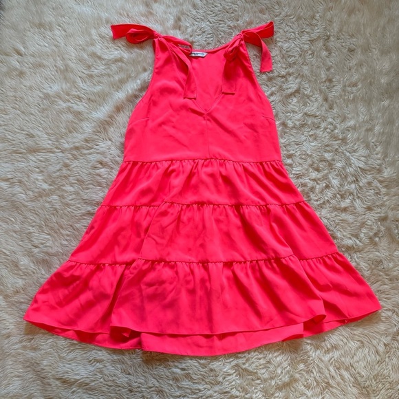 Amanda Uprichard Pruitt Dress in Pink Lacquer - Size Small - Picture 3 of 6